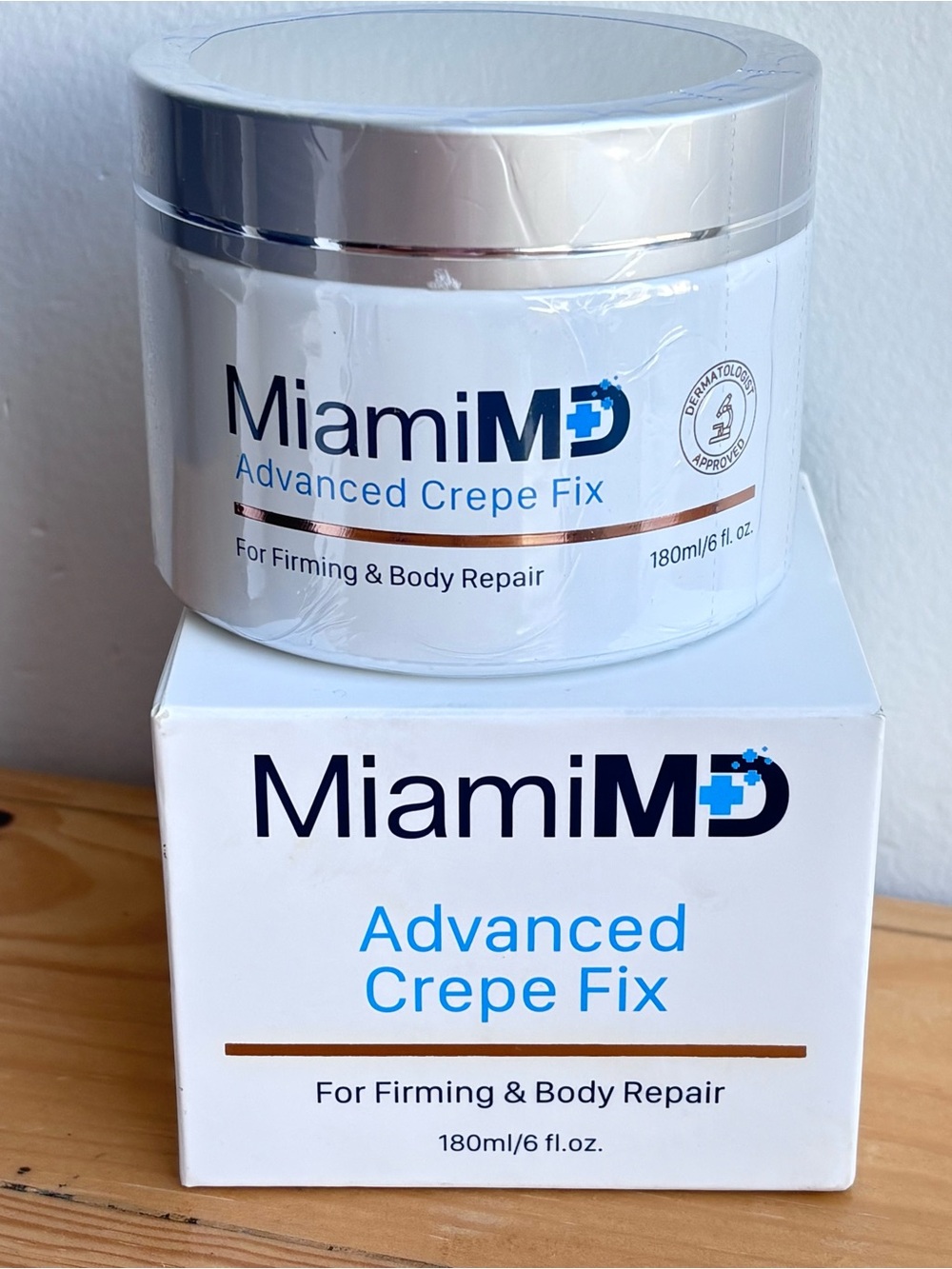 NIB Miami MD Advanced Crepe Fix Cream - Firming & Body Repair 180ml / 6 fl oz